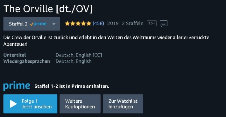 The Orville auf Prime